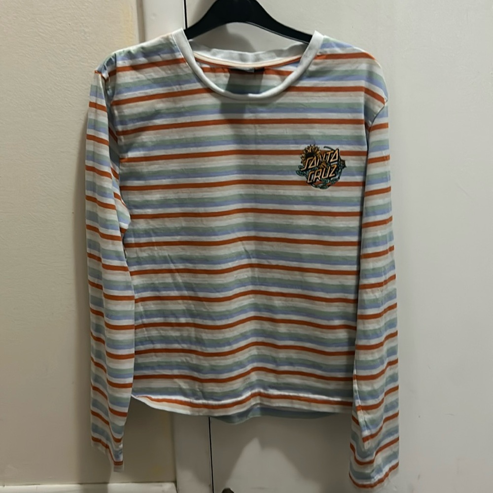 Women’s small Santa Cruz striped long sleeve shirt